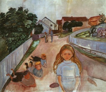 Expresionismo Painting - Calle en asgardstrand 1902 Edvard Munch Expresionismo
